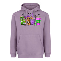 Coffee Cups With Cow And Halloween Heavyweight Hoodie | Teevron