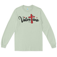 Matcha valentine cross glitter Long Sleeve Tee - MaliasSmallBusiness