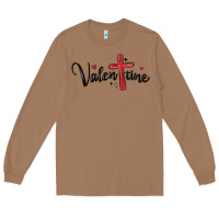 Toasted Coconut valentine cross glitter Long Sleeve Tee - MaliasSmallBusiness