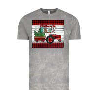 Cloud Rock christmas on the farm tractor Vintage Tee - Jasminsmagicworld