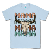 Dusty Blue mama Classic Tee - MaliasSmallBusiness