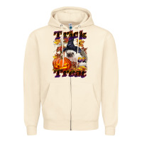 Sandshell Halloween Hedgehog Trick Or Treat Zipper Hoodie - LillyAllenDesigns