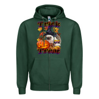 Sports Green Halloween Hedgehog Trick Or Treat Zipper Hoodie - LillyAllenDesigns