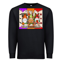 Black Happy Hallothanksmas gnomes Premium Sweatshirt - texasbilliewilder