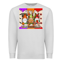 Dove Grey Happy Hallothanksmas gnomes Premium Sweatshirt - texasbilliewilder