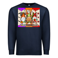 Navy Happy Hallothanksmas gnomes Premium Sweatshirt - texasbilliewilder