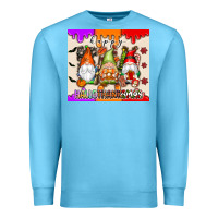 Ocean Blue Happy Hallothanksmas gnomes Premium Sweatshirt - texasbilliewilder