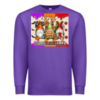 Purple Happy Hallothanksmas gnomes Premium Sweatshirt - texasbilliewilder