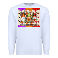 White Happy Hallothanksmas gnomes Premium Sweatshirt - texasbilliewilder