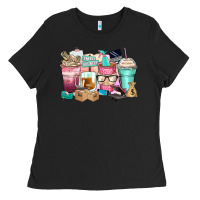 Black small business coffee cups Ladies Tee - Zillion Design Studio