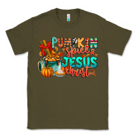 Army Green Pumpkin pie Jesus Christ Classic Tee - CowhideDigitalArt