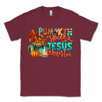 Burgundy Pumpkin pie Jesus Christ Classic Tee - CowhideDigitalArt