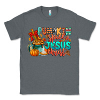 Charcoal Heather Pumpkin pie Jesus Christ Classic Tee - CowhideDigitalArt