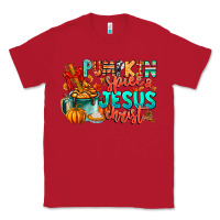 Red Pumpkin pie Jesus Christ Classic Tee - CowhideDigitalArt