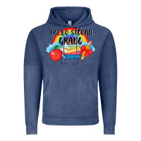 Vintage Denim back to school hello second grade 3200x2400 Vintage Hoodie - AdoDesignShop