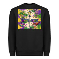Black mardi gras street lights Heavyweight Sweatshirt - MaliasSmallBusiness