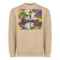 Mushroom mardi gras street lights Heavyweight Sweatshirt - MaliasSmallBusiness