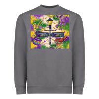 Storm mardi gras street lights Heavyweight Sweatshirt - MaliasSmallBusiness