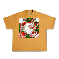 Peanut Butter Christmas Santa Claus and gift box Urban Heavy Tee - NancyCooperArtShop
