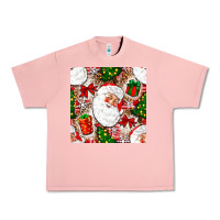 Salmon Christmas Santa Claus and gift box Urban Heavy Tee - NancyCooperArtShop