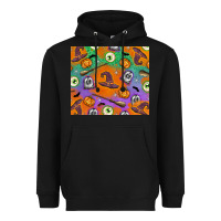 Black Halloween Heavyweight Hoodie - texasbilliewilder