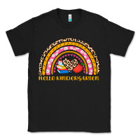 Black back to school rainbow hello kindergarten Classic Tee - AdoDesignShop