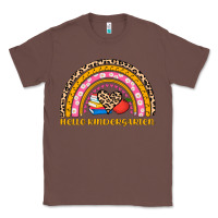 Chestnut back to school rainbow hello kindergarten Classic Tee - AdoDesignShop