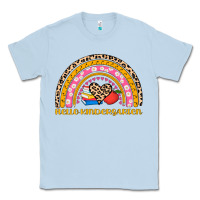 Dusty Blue back to school rainbow hello kindergarten Classic Tee - AdoDesignShop