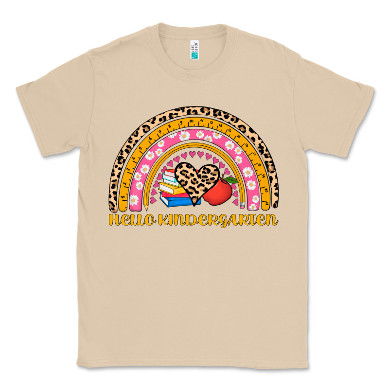 Back To School Rainbow Hello Kindergarten Classic Tee by AdoDesignShop | Teevron