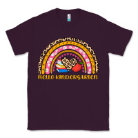 Plum back to school rainbow hello kindergarten Classic Tee - AdoDesignShop