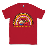 Red back to school rainbow hello kindergarten Classic Tee - AdoDesignShop