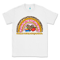 White back to school rainbow hello kindergarten Classic Tee - AdoDesignShop