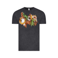 Vintage Black horseshoe cowhide cactus patch Vintage Tee - AdoDesignShop
