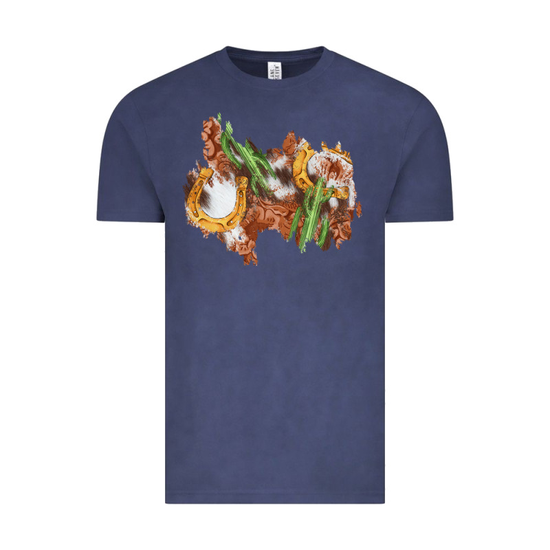 Horseshoe Cowhide Cactus Patch Vintage Tee by AdoDesignShop | Teevron