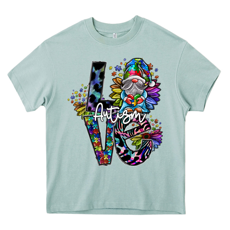 Love Autism Heavy Core Tee by SublimationCraftShop | Teevron