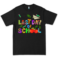 Black last day of school Premium Tee - HRA Design Shop