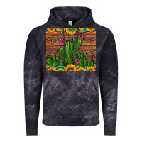 Cloud Black sunflowers turquoise serape cactus tumbler Vintage Hoodie - Artiststas