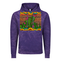 Cloud Purple sunflowers turquoise serape cactus tumbler Vintage Hoodie - Artiststas
