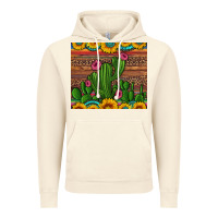 Vintage Artic sunflowers turquoise serape cactus tumbler Vintage Hoodie - Artiststas