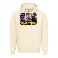 Sandshell Halloween Wolf Zipper Hoodie - LillyAllenDesigns