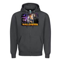 Smoke Halloween Wolf Zipper Hoodie - LillyAllenDesigns