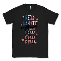Black red white and pew pew pew Classic Tee - MaliasSmallBusiness