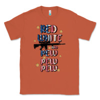 Copper red white and pew pew pew Classic Tee - MaliasSmallBusiness
