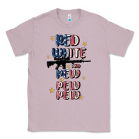 Lilac red white and pew pew pew Classic Tee - MaliasSmallBusiness