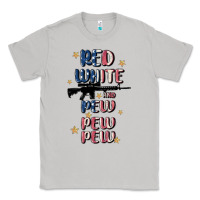 Moon Dust red white and pew pew pew Classic Tee - MaliasSmallBusiness