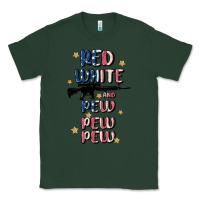 Sports Green red white and pew pew pew Classic Tee - MaliasSmallBusiness