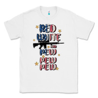 White red white and pew pew pew Classic Tee - MaliasSmallBusiness