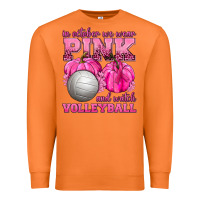 Carrot In October We Wear Pink and Watch Volleyball Premium Sweatshirt - texasbilliewilder