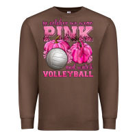 Chestnut In October We Wear Pink and Watch Volleyball Premium Sweatshirt - texasbilliewilder