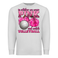 Dove Grey In October We Wear Pink and Watch Volleyball Premium Sweatshirt - texasbilliewilder